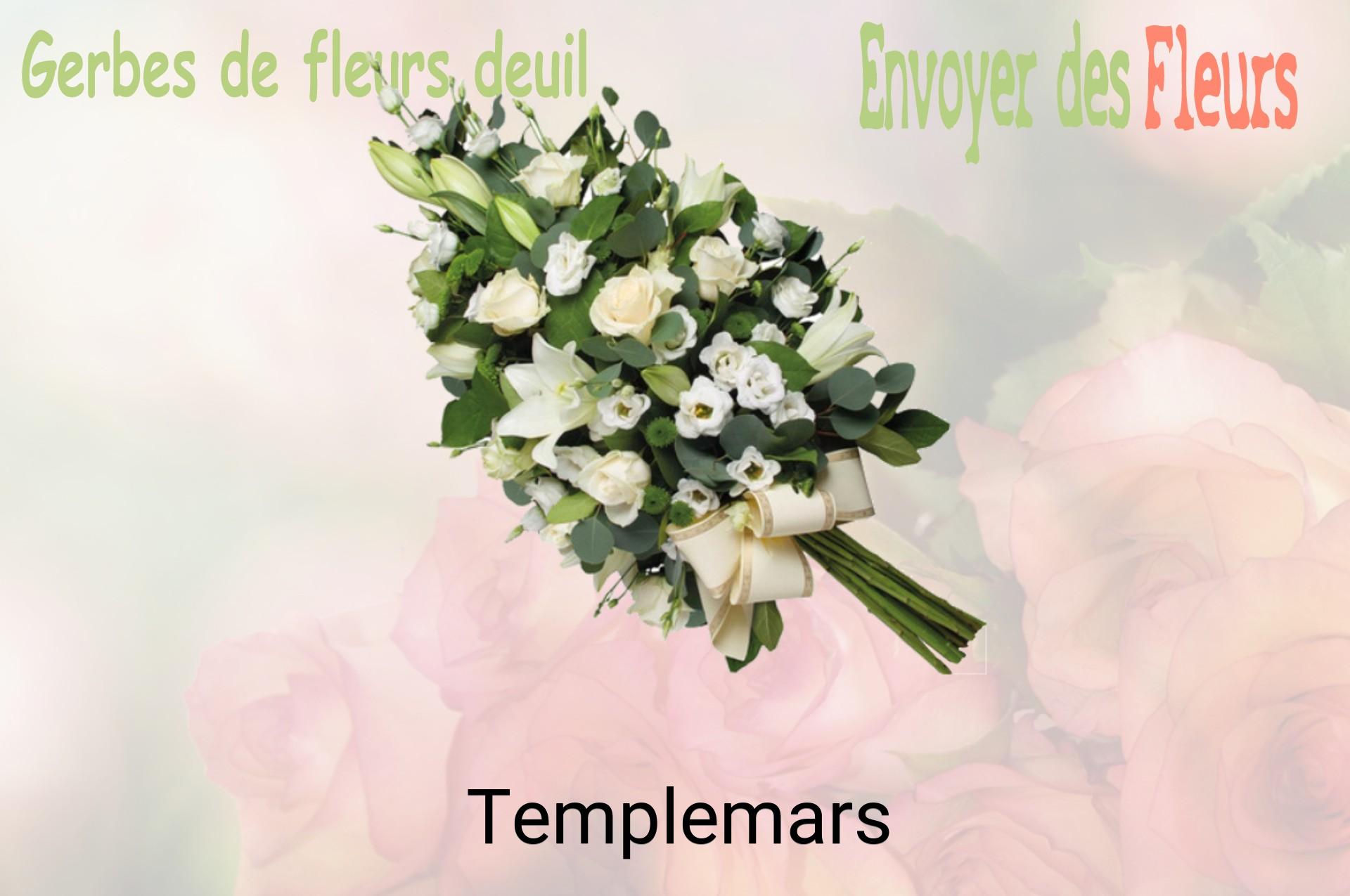 Gerbe de fleurs de deuil livrée à Templemars